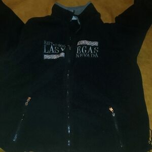 Black Las Vegas Nevada Fleece Jacket